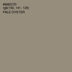#968D7D - Pale Oyster Color Image
